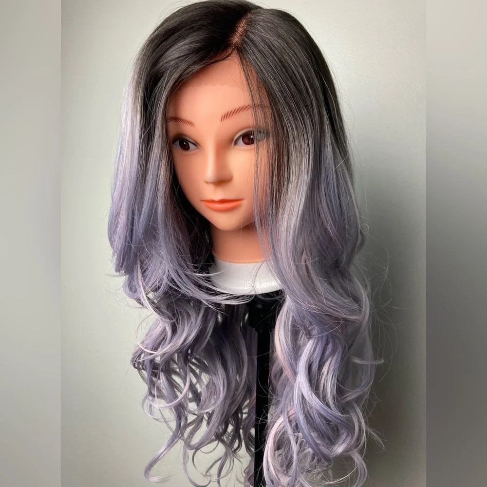 Ombré Purple Lace Front Wig